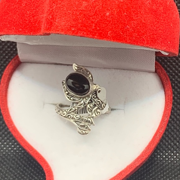 COPY - BALI LEGACY INDIAN BLACK STAR DIOPSIDE RING - Picture 6 of 9